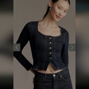 DL1961 - Bailee Dark Denim Top - S